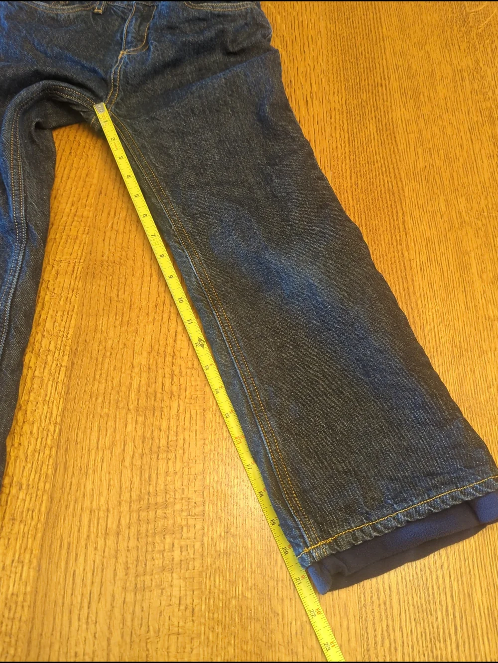 OshKosh B'Gosh │ Boys │Fleece-Lined Jeans │ Size 8 │Dark Blue Jean / Navy Fleece